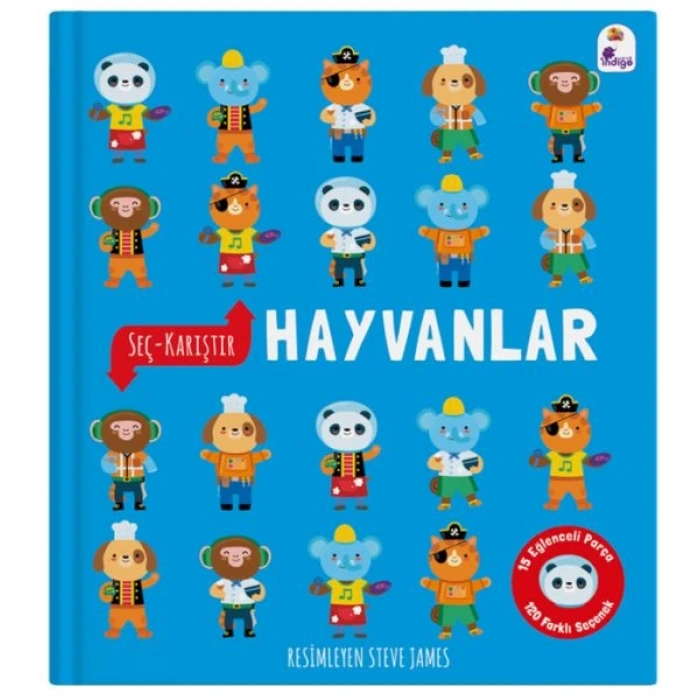 Seç – Karıştır : Hayvanlar (15 Eğlenceli Parça, 120 Farklı Seçenek)