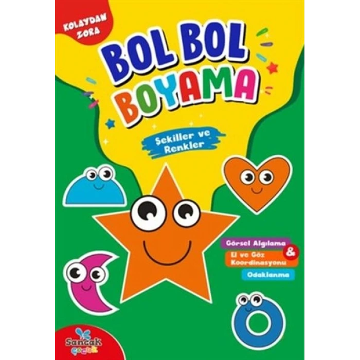 Şekiller ve Renkler - Kolaydan Zora Bol Bol Boyama