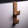 Minimal Tasarım Kapı Üstü Askı | 3’lü Renk Set (Siyah – Beyaz – Ahşap Ton)