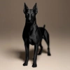 Modern Doberman Figürü – Güçlü ve Zarif Dekor Objesi