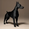 Modern Doberman Figürü – Güçlü ve Zarif Dekor Objesi