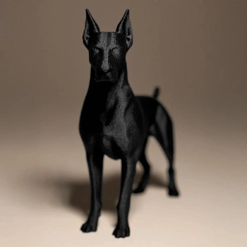 Modern Doberman Figürü – Güçlü ve Zarif Dekor Objesi