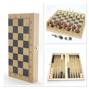 Ahşap Satranç Ve Tavla Seti Alk4241