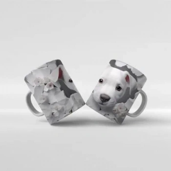 Baskılı Kupa Bardak Sevimli Köpekler - K03