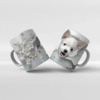 Baskılı Kupa Bardak Sevimli Köpekler - K08