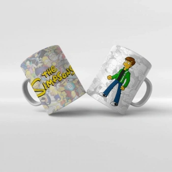 Baskılı Kupa Bardak The Simpsons Karakterleri - Y14