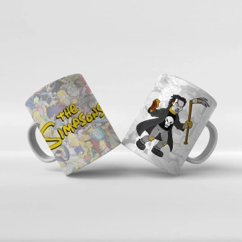 Baskılı Kupa Bardak The Simpsons Karakterleri - Y18