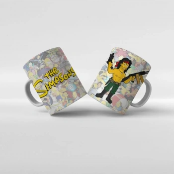 Baskılı Kupa Bardak The Simpsons Karakterleri - Y6