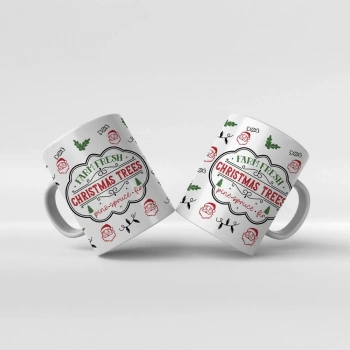 Baskılı Kupa Bardak Yeni Yıl Teması - 111