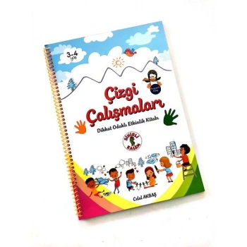 Çizgi Çalışmaları - Dikkat Odaklı Etkinlik Kitabı