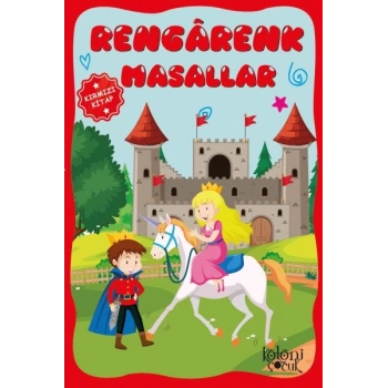 Çocuklar için Hayal ve Odak Geliştirici Rengarenk Masallar Kırmızı Kitap