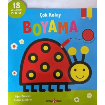Çok Kolay Boyama Uğur Böcekli Resim Kitabım