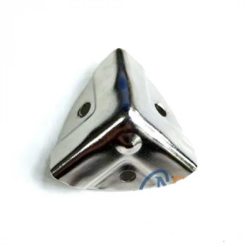 Dekoratif, Kutu, Sandık Köşesi - 35x22 Mm, Küçük, Nikel, 100 Adet