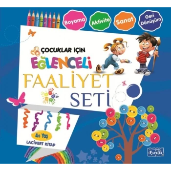 Eğlenceli Faaliyet Seti - Lacivert Kitap - 4+ Yaş