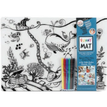 Funny Mat - Çiftlik Ve Derin Deniz 6Lı Kalem Hediyeli 30 x 40 cm