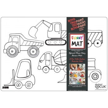 Funny Mat - İş Makineleri - 33,5x48cm
