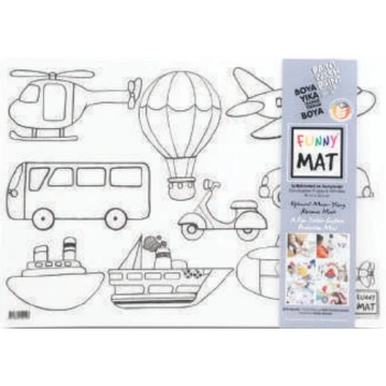 Funny Mat - İş Makineleri Ve Taşıtlar 33,5 x 48 cm