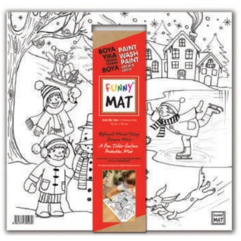 Funny Mat - Karlı Bir Gün 40x40cm