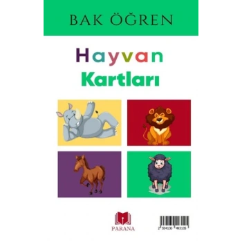 Hayvanlar - Bak Öğren Kartları - İlk Bilgilerim