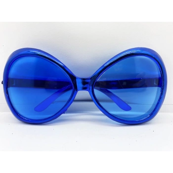 Mavi Renk Yeşilçam Nostalji 80li Yıllar 90lı Yıllar Parti Gözlüğü 7x16 Cm