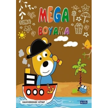 Mega Boyama Kahverengi Kitap