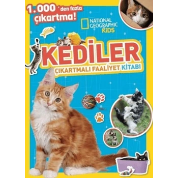 National Geographic Kids Kediler Çıkartmalı Faaliyet Kitabı