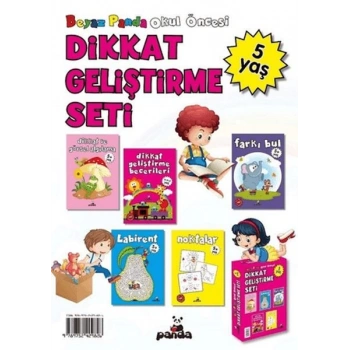 Okul Öncesi 5 Yaş Dikkat Geliştirme Seti (5 Kitap)