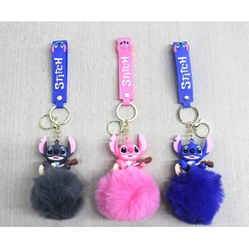 Ponponlu Stitch Anahtarlık Alk4245