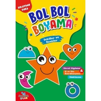 Şekiller ve Renkler - Kolaydan Zora Bol Bol Boyama