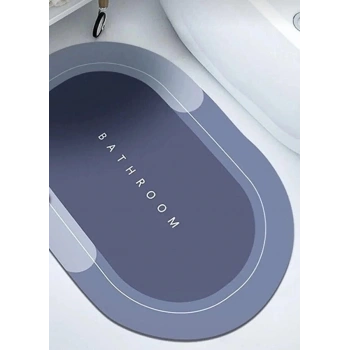 Süper Su Emici Kaymaz Tabanlı Banyo Paspası ( 40x60 )cm