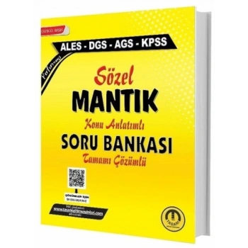 Tasarı Yayınları ALES DGS KPSS MEB-AGS Sözel Mantık Konu Anlatımlı Soru Bankası Çözümlü