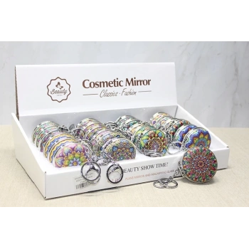 Taşlı El Aynası Anahtarlık Alk3771