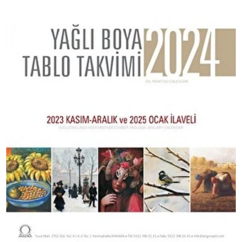 Yağlı Boya Tablo Takvimi 2024 Duvar Takvimi