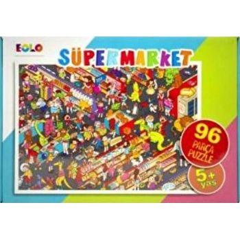 Yer Puzzle-96 Parça Puzzle - Süpermarket