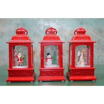 Yılbaşı Temalı Işıklı Müzikli Kar Küresi Alk3222