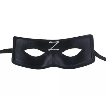 Zorro Maskesi Arkadan Lastikli Z Baskılı