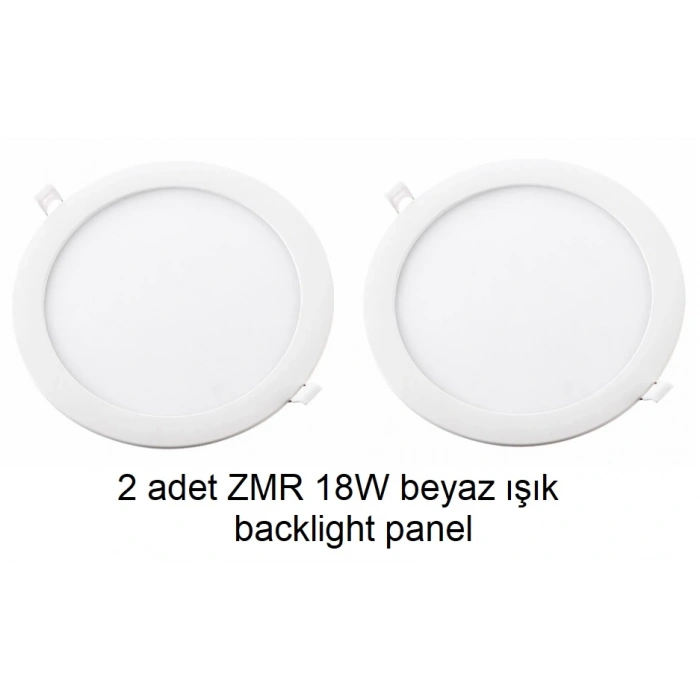 2 ADET ZMR 18W beyaz ışık SLIM BACKLIGHT PANEL ARMATÜR