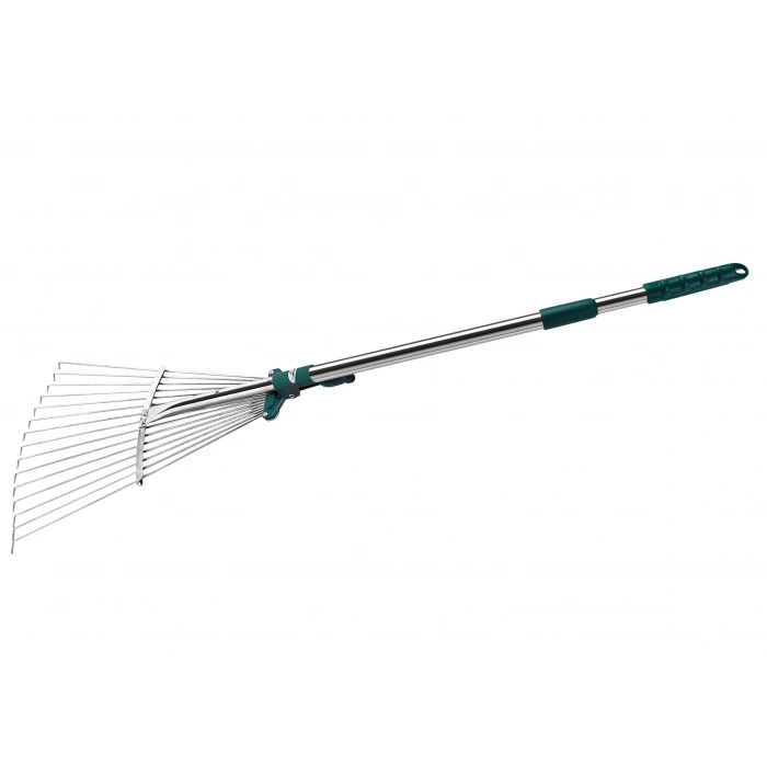 Raco 53744 Teleskopik Saplı Ayarlı Metal Çim Tırmığı 18 - 56 Cm