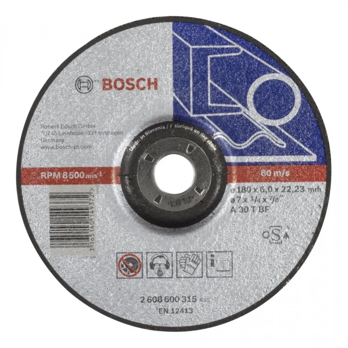 Bosch Expert For Metal 180x6.0 mm Bombeli Taşlama Diski - 2608600315