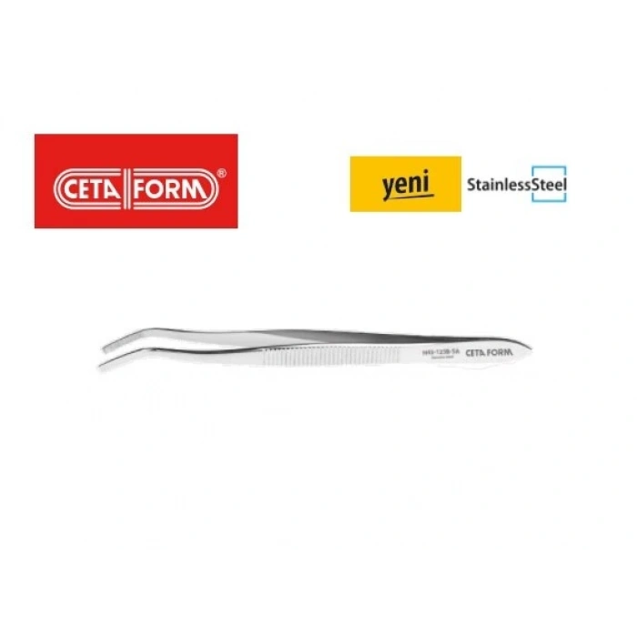 H43-125B-Sa Küt Uçlu Cımbız (Tırtıklı-Eğri)