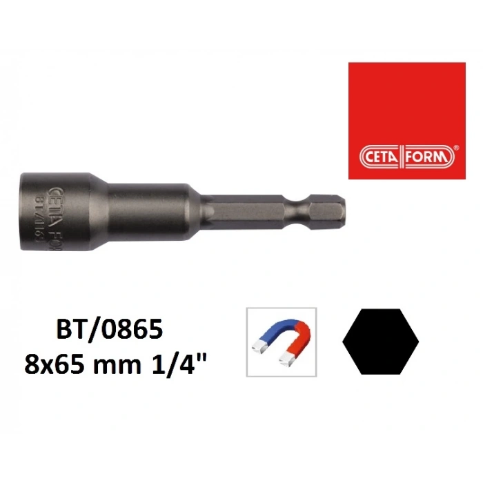 Ceta Form Bt/0865 Manyetik Lokma Uç 8-65 Mm