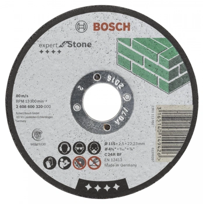 Bosch 115x2.5 Mm Expert For Stone Düz 2608600320