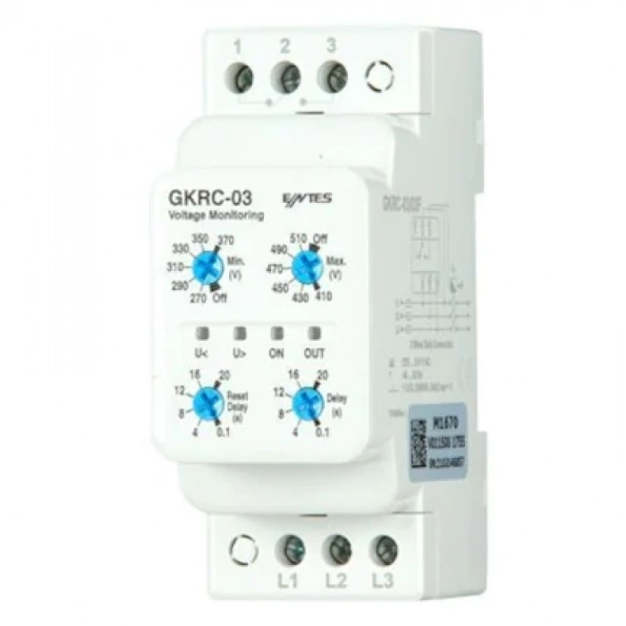 Gkrc-03 Pk28 380Vac T-I 3 Cap Gerilim Korum-Entes