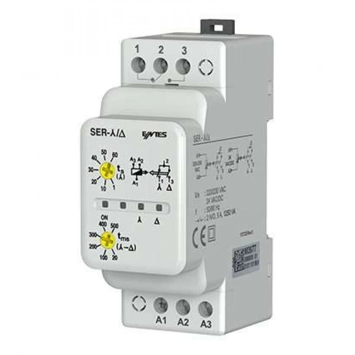 Entes Ser-yu Yassı Yıldız Üçgen Zaman Rölesi