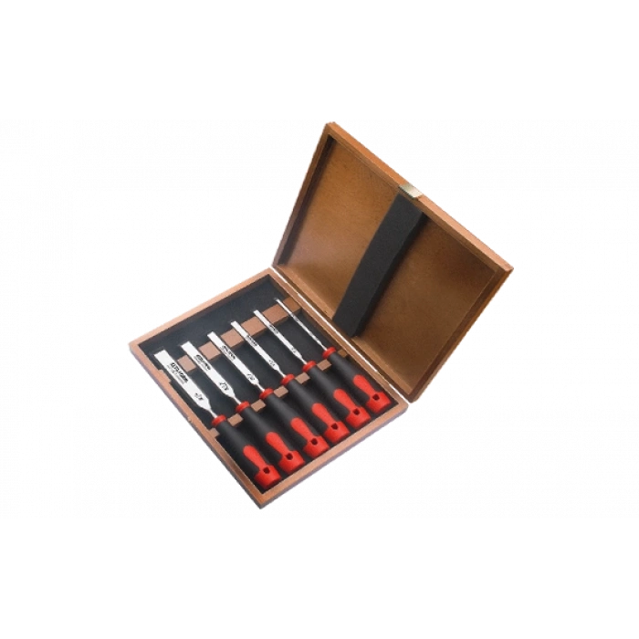 Ceta Form L50-W6-2 Plastik Saplı Iskarpela Takımı Ahşap Kutulu