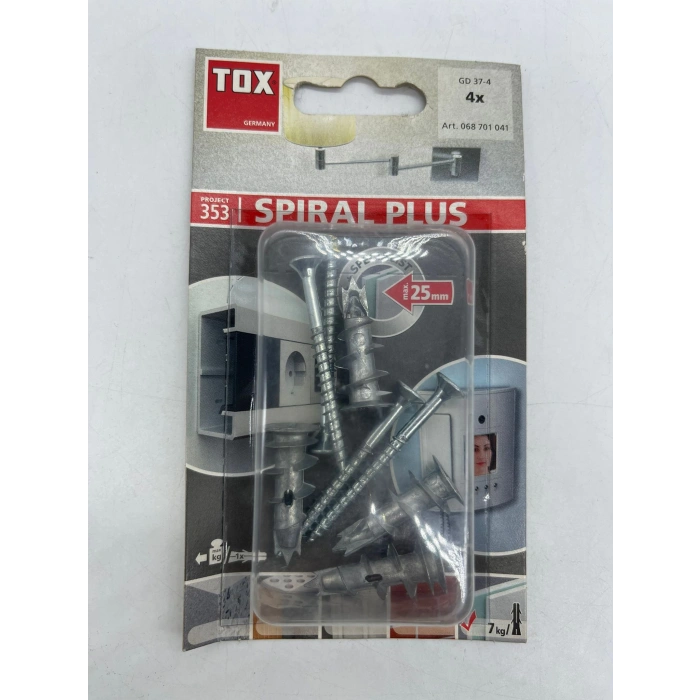 Tox Gd 37-4 Spiral Plus Vidalı Alçıpan Dübeli 4 Adet