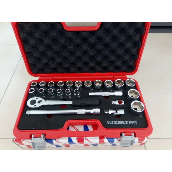 İzeltaş 1113 Lokma Anahtar Takımı 1/2 Altı Köşe 24 Parça – 1113002024