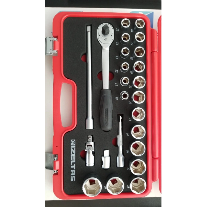 İzeltaş 1113 Lokma Anahtar Takımı 1/2 Altı Köşe 24 Parça – 1113002024