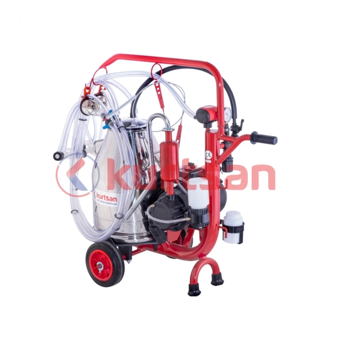 Kurtsan CYK Çift Sağım Tek Güğüm Keçi Sağım Makinası 30 LT (Yağlı sistem) - KM01039