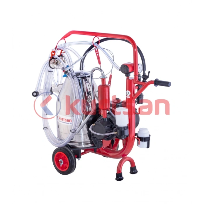 Kurtsan CYK Çift Sağım Tek Güğüm Koyun Sağım Makinası 30 LT (Yağlı sistem) - KM01042